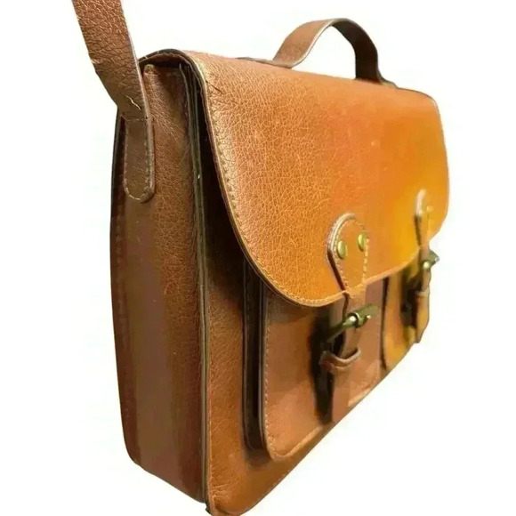 DIVIDED Faux Leather Crossbody Messenger Bag Multi Compartment and Pockets - Picture 2 of 14